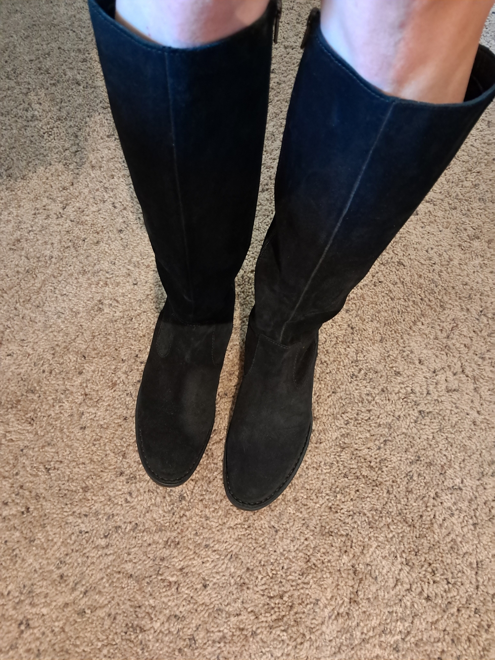 Born Black Over-the-Knee Suede Boots